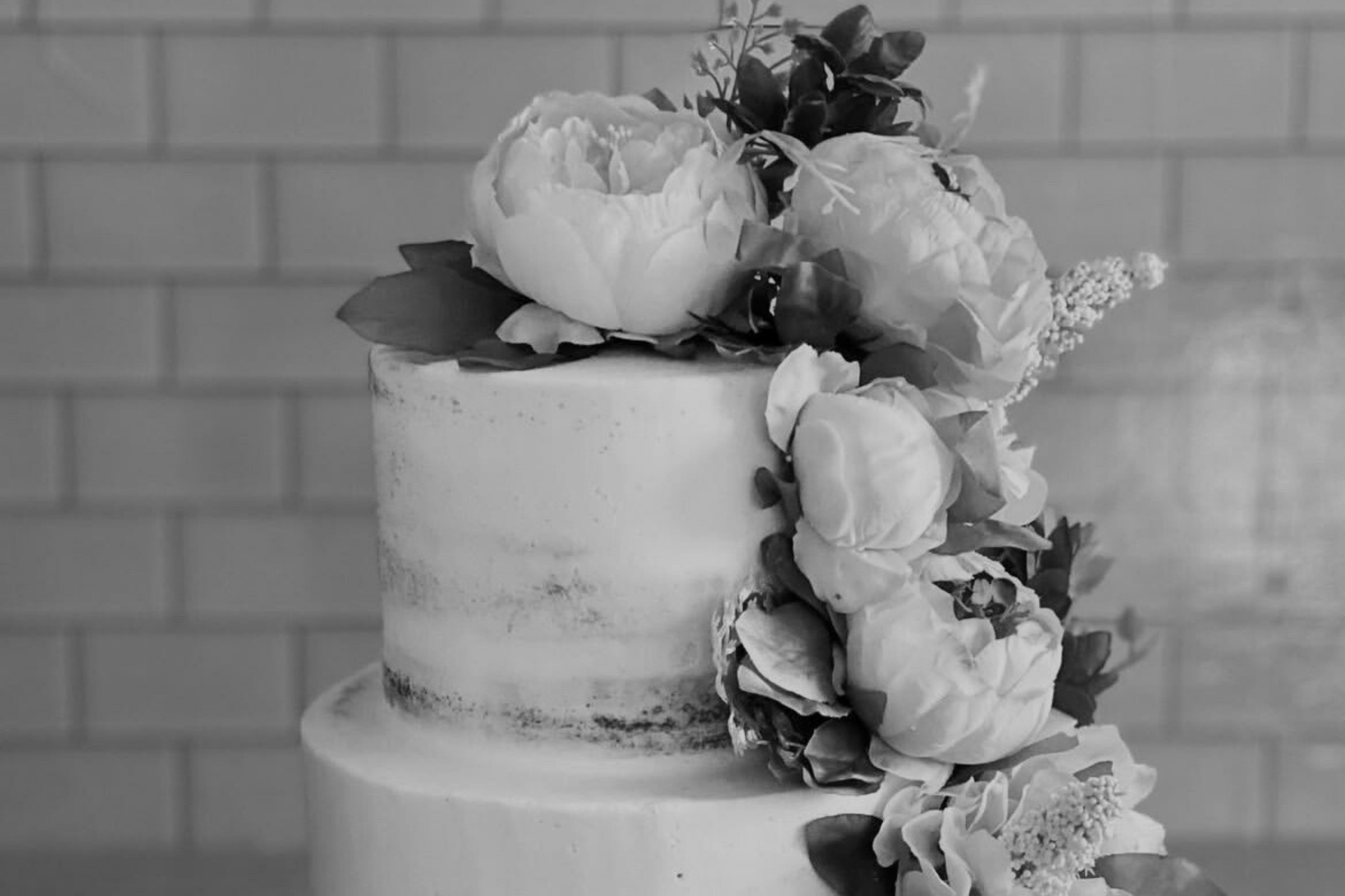 flowers on a cake